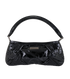 Soft Knot Sling, &pound;220, Handbags, Black, Patent Leather, Front view